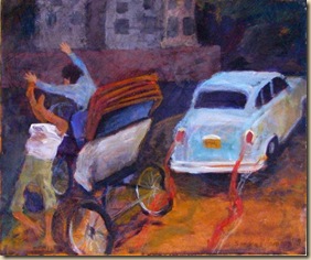 rickshaw-accident-art-nomad-sandra-hansen